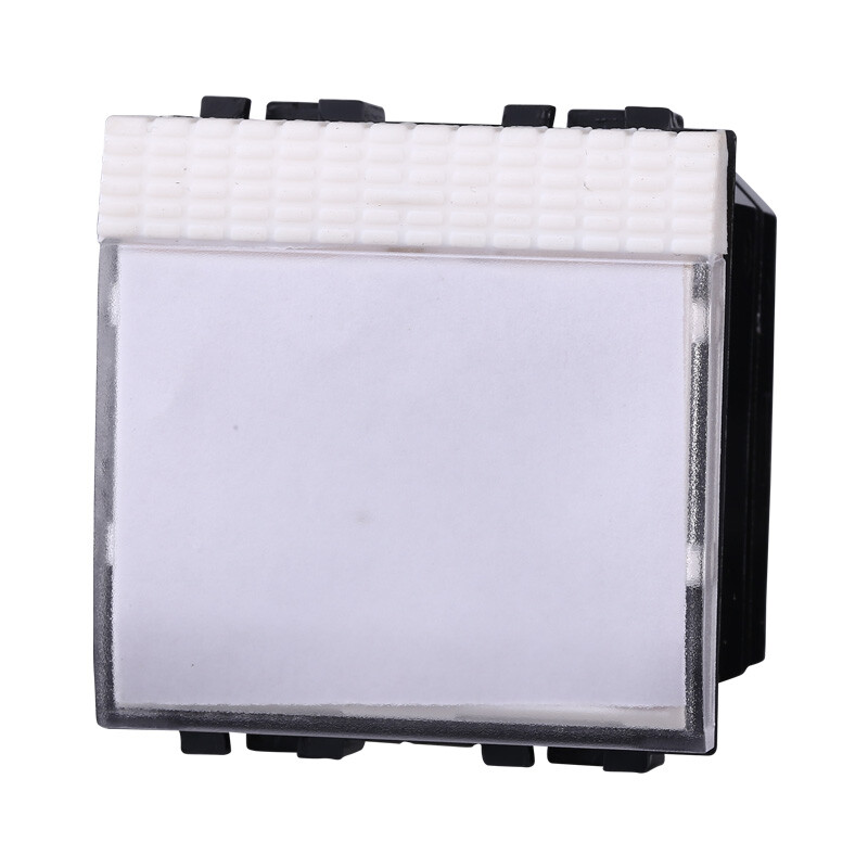 Ettroit Serie Solar Pulsante Portanome 2p 10A Bianco Compatibile Bticino Living