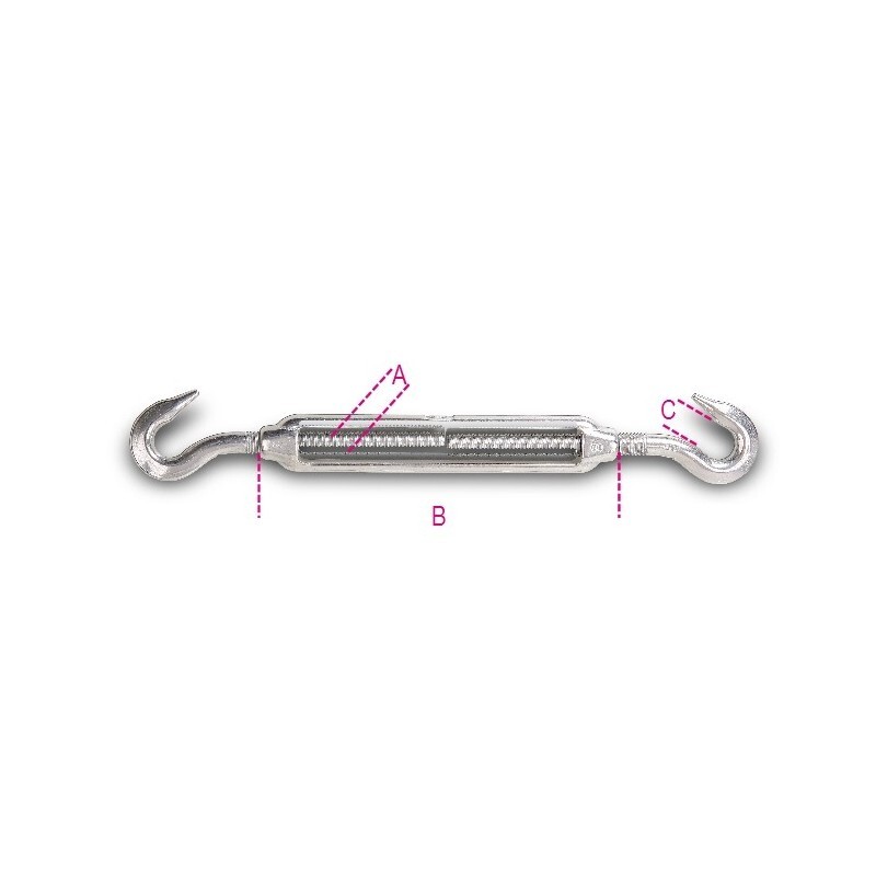 TENDITORI A DUE GANCI INOX M10 8207