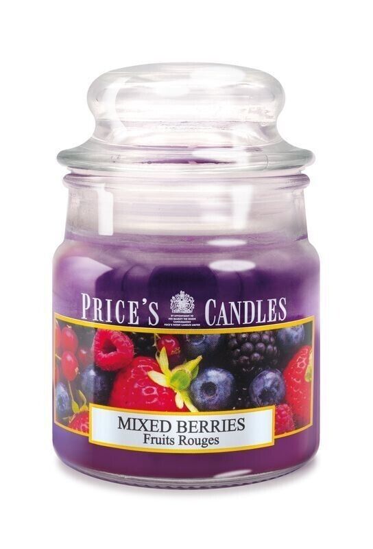 Candela profumata Price's Candles in giara piccola al profumo di frutti di bosco