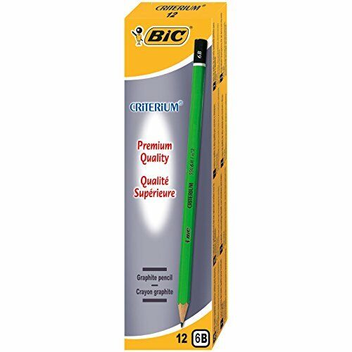 BIC Bleistift Criterium 550, Härtegrad: 6B, sechseckig (L2Q)