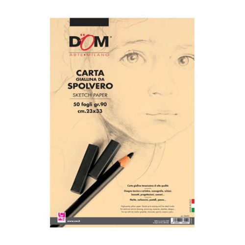 BLOCCO CARTA DA SPOLVERO 23X33 50FG