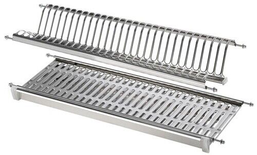 Maca Scolapiatti Rete cm 76 Inox Con Vassoio 0990