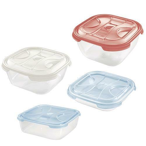Tontarelli Contenitore Quadro 'Frigo Box'  Lt.2 Cm.19,5X19,5Xh.10 - Acqua