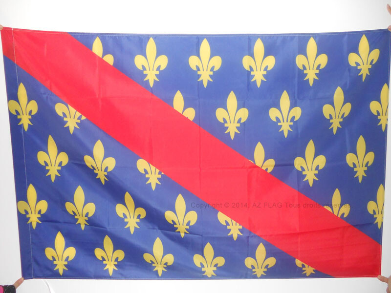 BANDIERA PROVINCIA DEL BORBONESE 150x90cm - BANDIERA PROVINCE DU BOURBONNAIS REG