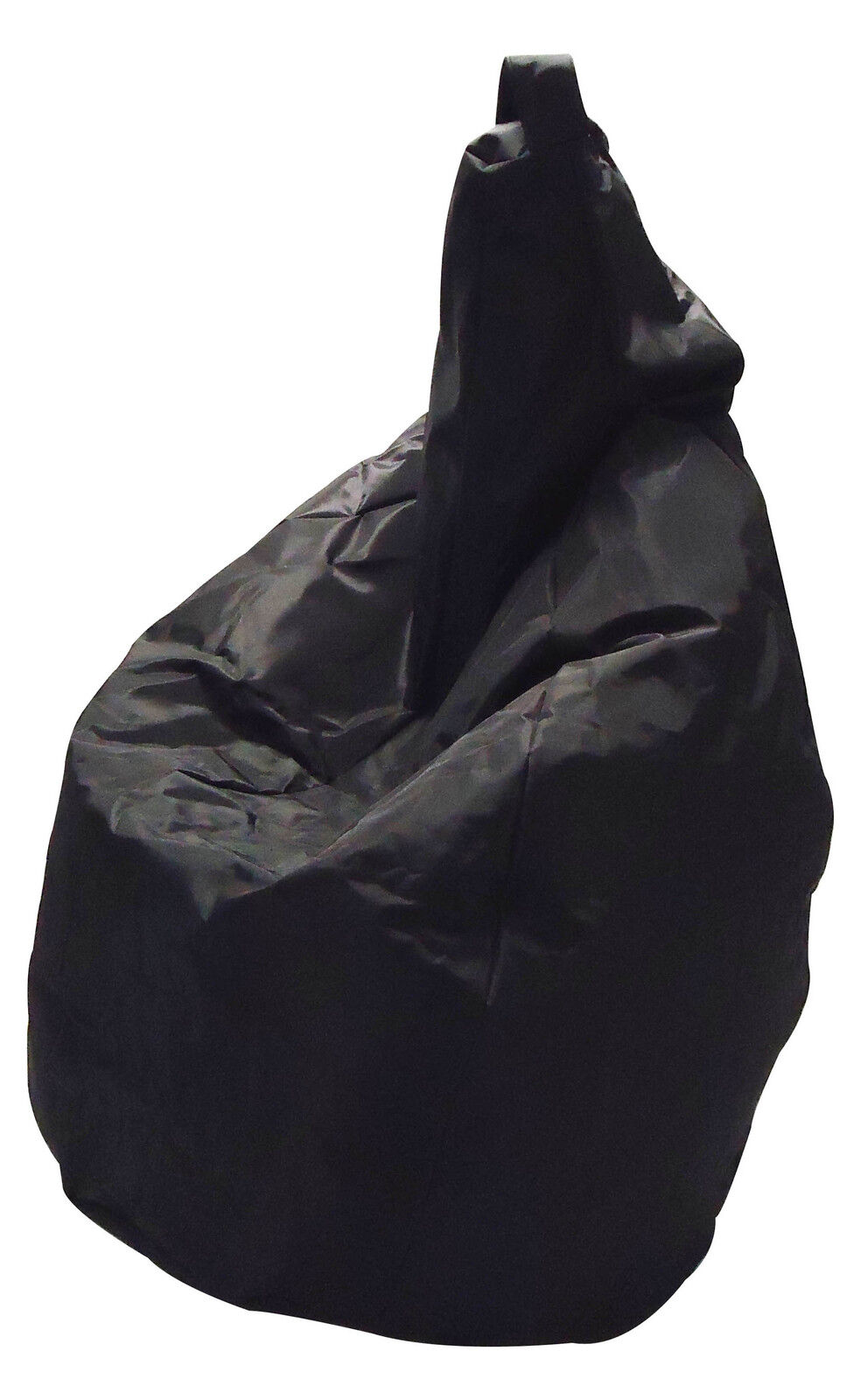 POLTRONA SACCO BEAN BAG POUF PUFF IN NYLON IMBOTTITO - NERO - MADE IN ITALY!