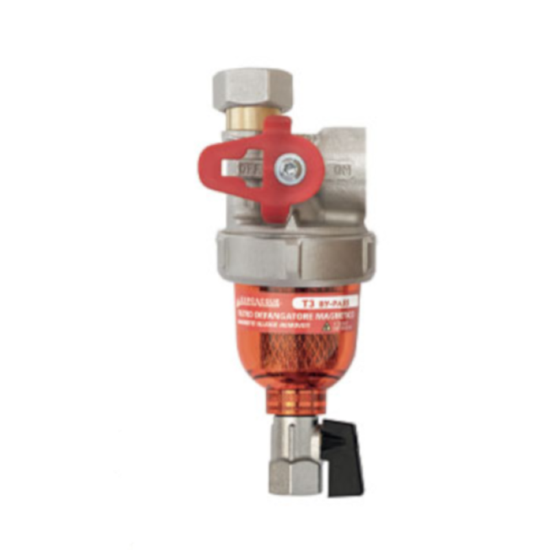 FILTRO DEFANGATORE MAGNETICO SALVA SPAZIO CON BY-PASS CALDAIA CONDENSAZIONE 28KW