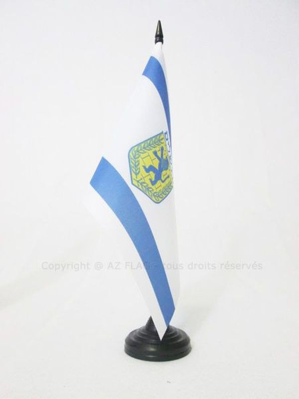 BANDIERA DA TAVOLO GERUSALEMME 21x14cm - PICCOLA BANDIERINA GERUSALEMME IN ISRAE
