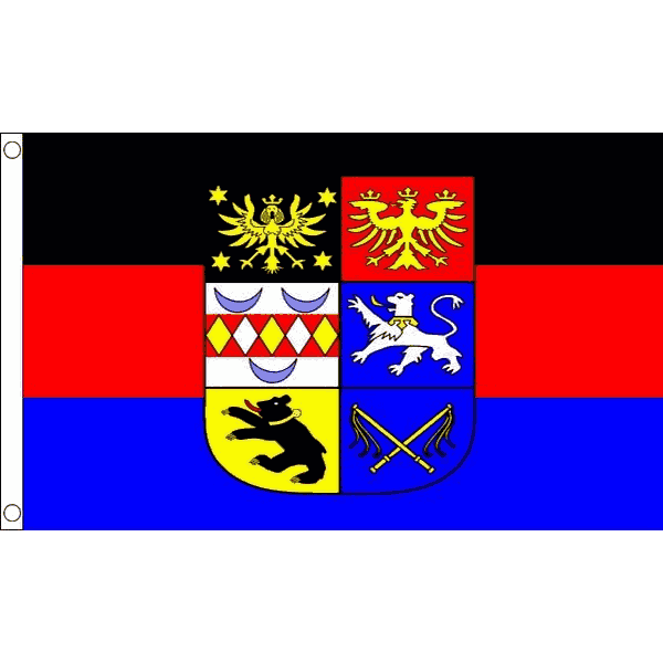 BANDIERA FRISIA ORIENTALE 150x90cm - BANDIERA DI OSTFRIESLAND 90 x 150 cm - Nuov