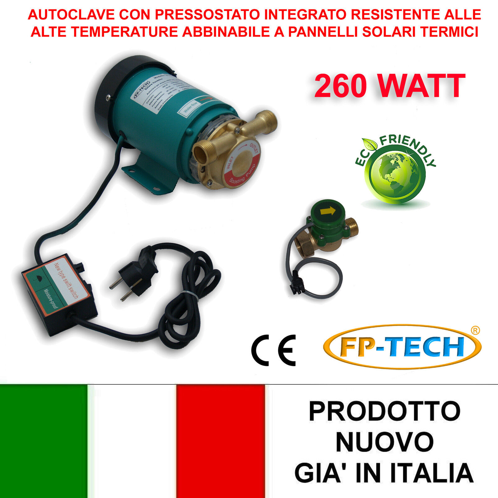 AUTOCLAVE ALTA TEMPERATURA CON PRESSOSTATO PER PANNELLO SOLARE TERMICO 260W 18 M