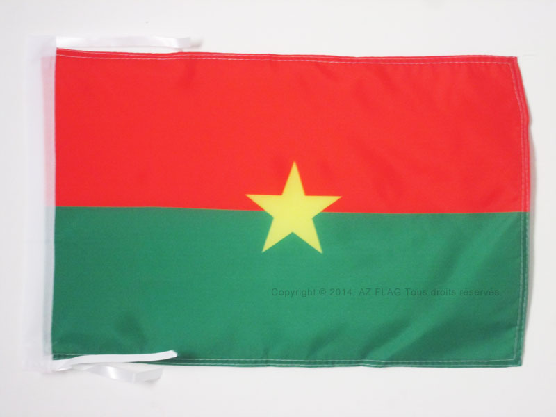 BANDIERA BURKINA FASO 45x30cm - BANDIERINA BURKINABÈ 30 x 45 cm cordicelle - Nuo