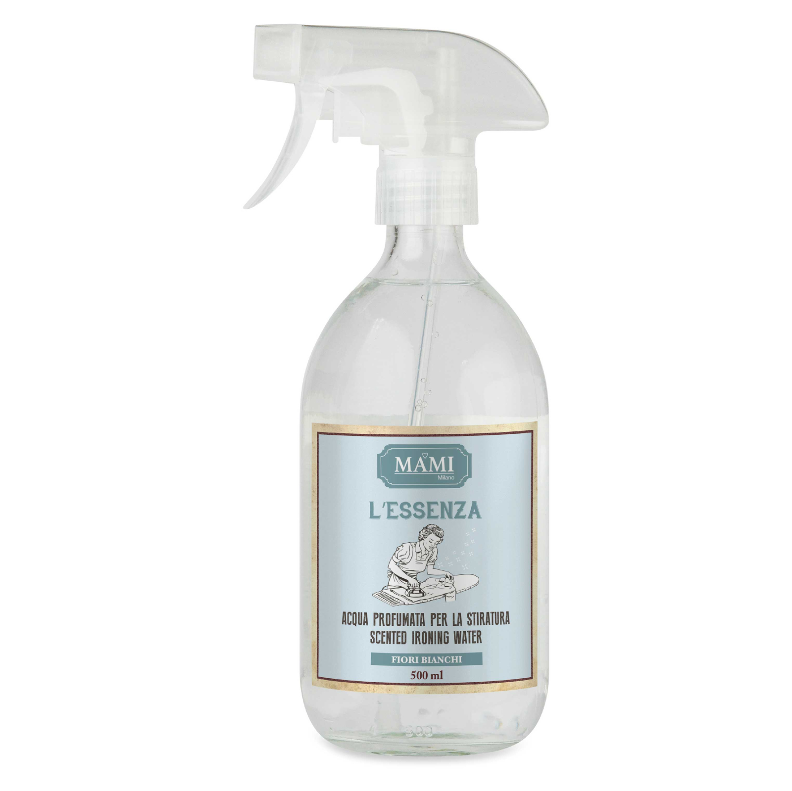 Mami Milano Acqua profumata per la stiratura 500ml "Fiori Bianchi" L'Essenza  Fi