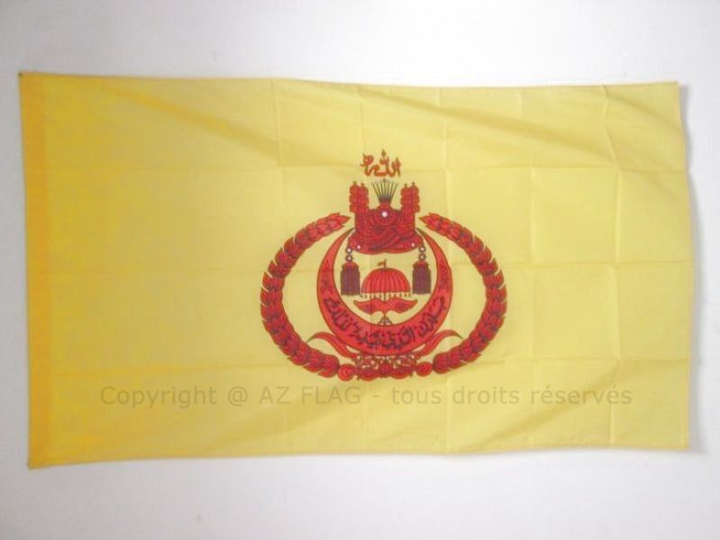 BANDIERA STANDARDO DEL SULTANO DEL BRUNEI 150x90cm - BANDIERA DEL BRUNEI 90 x 15