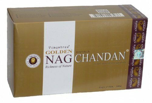 180 gms Box of GOLDEN NAG CHANDAN Masala Agarbathi Incense Sticks - in (V6N)