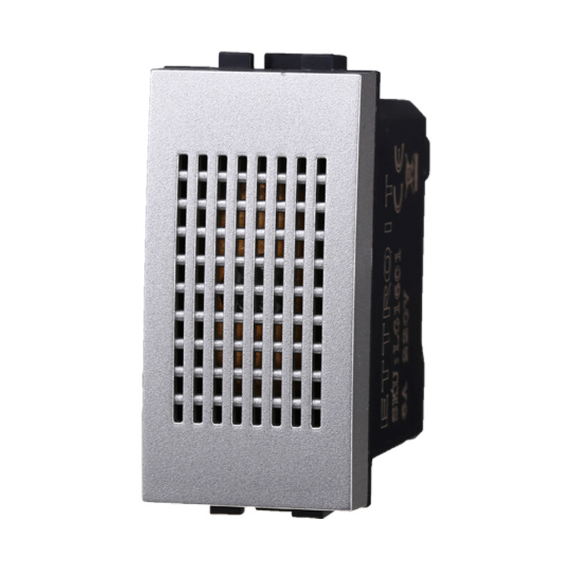 Ettroit Serie Space Suoneria 6a 220v  Silver Tech Compatibile Bticino Living LG1