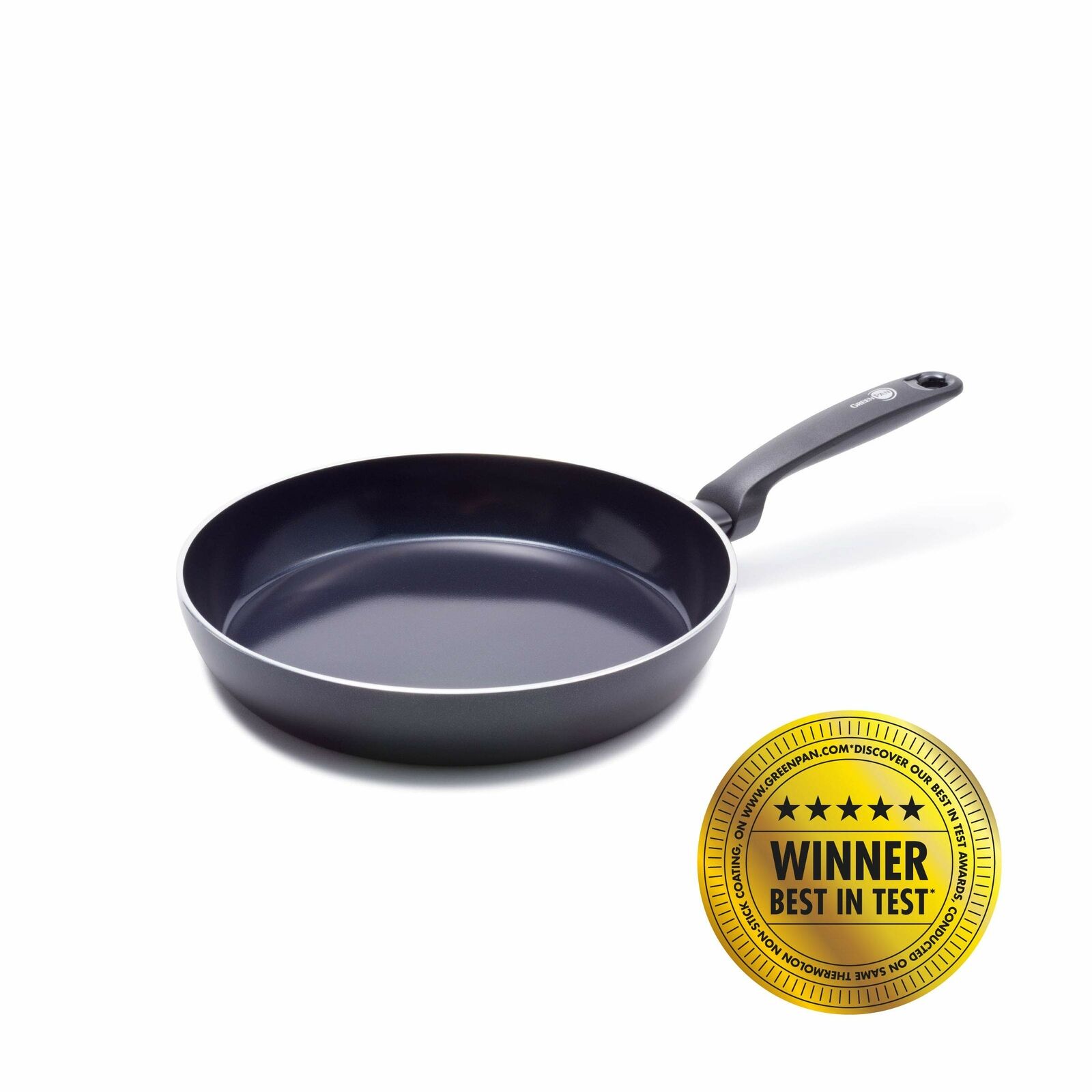 GreenPan CC001693-001 Torino Padella Alluminio, Nero (v8a)