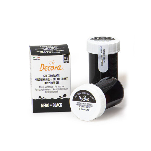 DECORA COLORANTE ALIMENTARE in GEL NERO 28gr 9600820