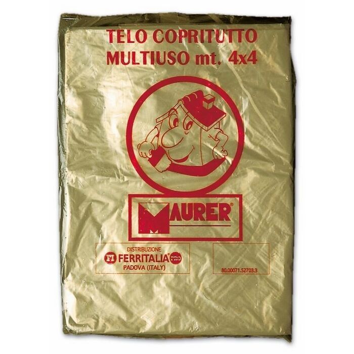Telo Copritutto in polietilene Pesante 16 Mq Maurer CONF. 5 PZ