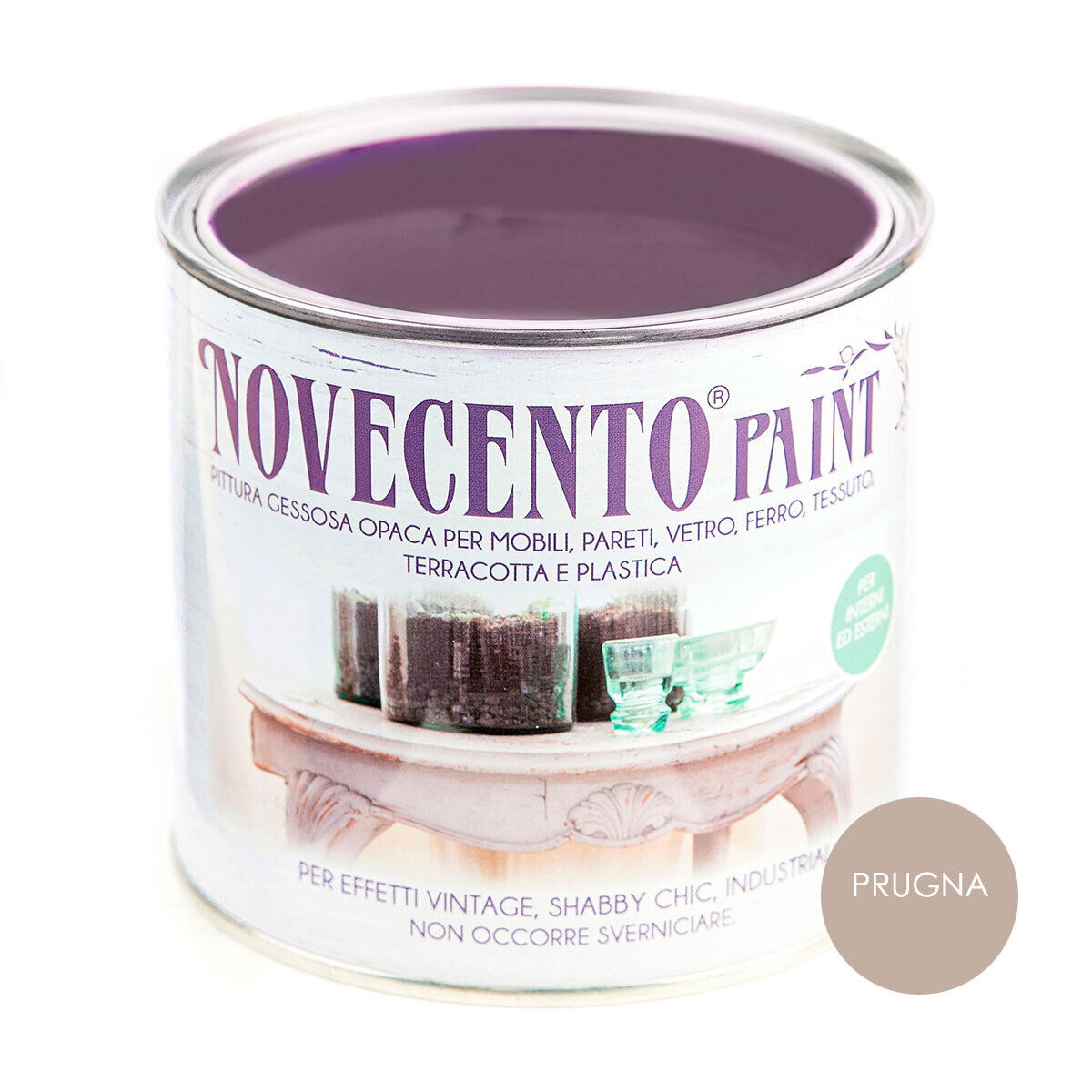Novecento Paint Tinta Pastello 500ml Prugna