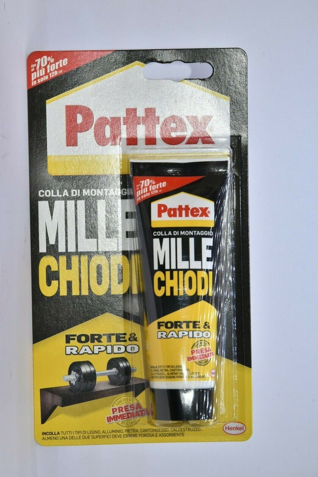 PATTEX mille chiodi FORTE E RAPIDO PRESA IMMEDIATA colla di montaggio