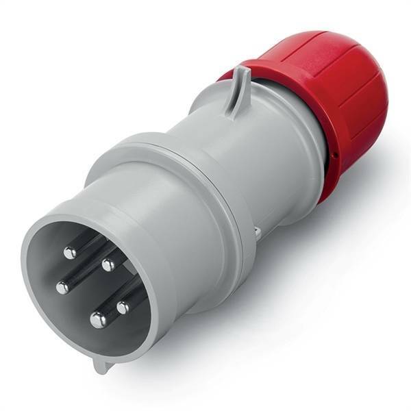 SCAME SPINA VOLANTE SERIE OPTIMA 3P+N+T 16A IP44 COLORE ROSSO 213.1637P