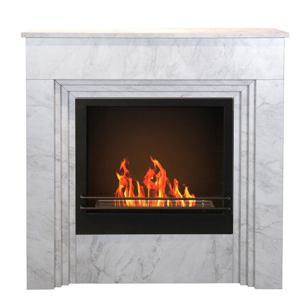 Camino a bioetanolo BELLINI legno effetto Cemento Made in Italy L96 x P35 x H96