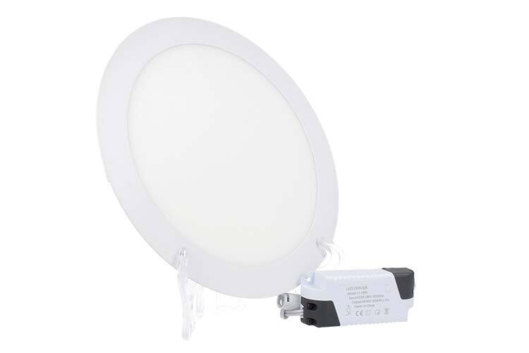Faretto Pannello Led Da Incasso Rotondo 18W Bianco Neutro Diametro 225mm