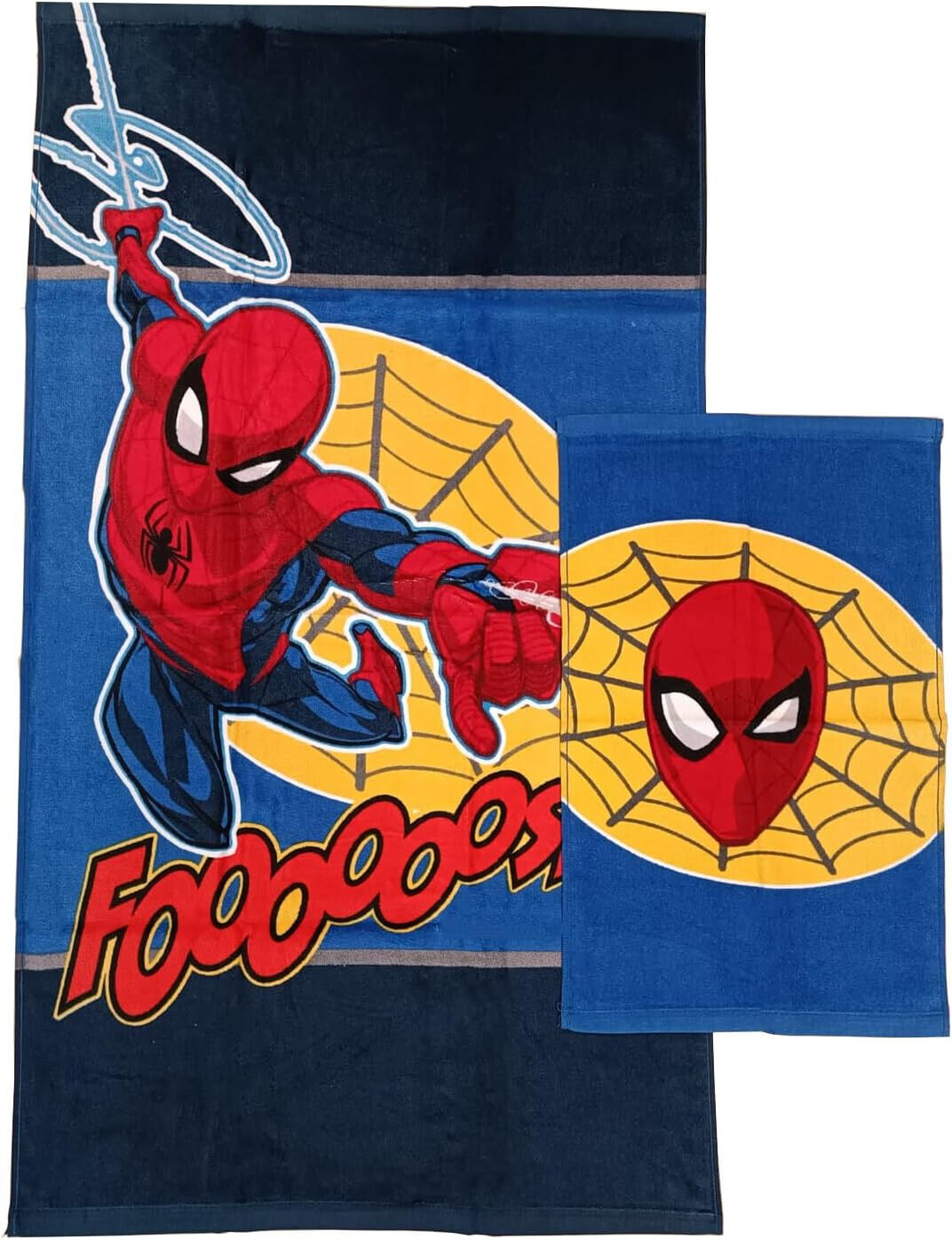 Set SPIDERMAN Asciugamani 1+1  Marvel in Spugna Cotone Sfiziosa®