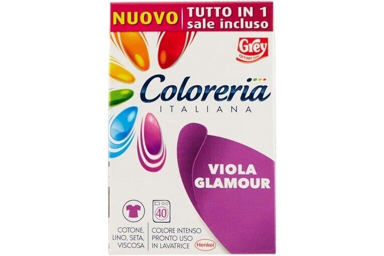 Coloreria Italiana colorante per tessuti Viola Glamour 350 gr