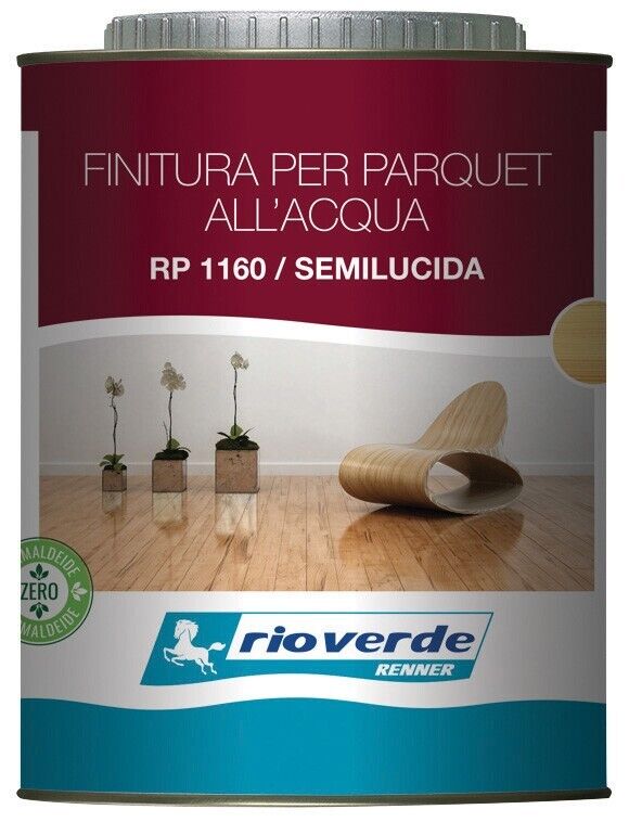 RIOVERDE RENNER  RP1160 FINITURA  TRANSPARENTE SEMILUCIDA PER PARQUET 0,750 ML