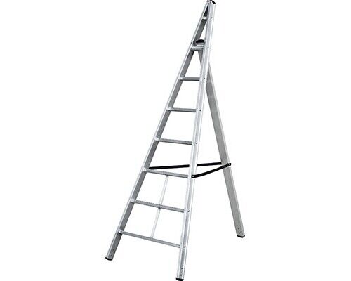 Scala Triangolare Trittika Alluminio H.cm 237 Pioli 6 Gierre