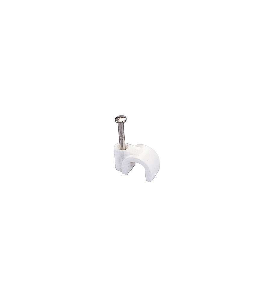 Graffette per cavo tondo diam. 7 mm 50 pezzi