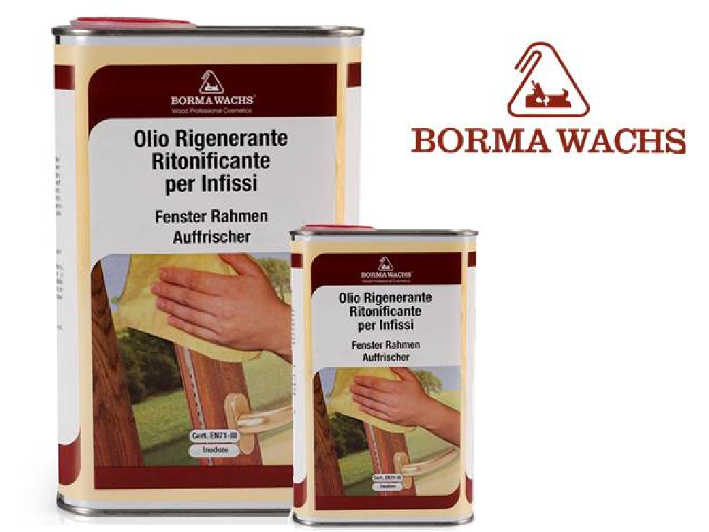 OLIO RIGENERANTE Pulisce Ravviva Lucida e Protegge INFISSI IN LEGNO 500ML Borma