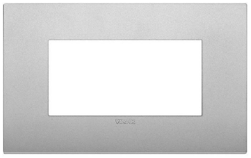 VIMAR ARKE' PLACCA CLASSIC 4 MODULI SILVER MATT 19654.79