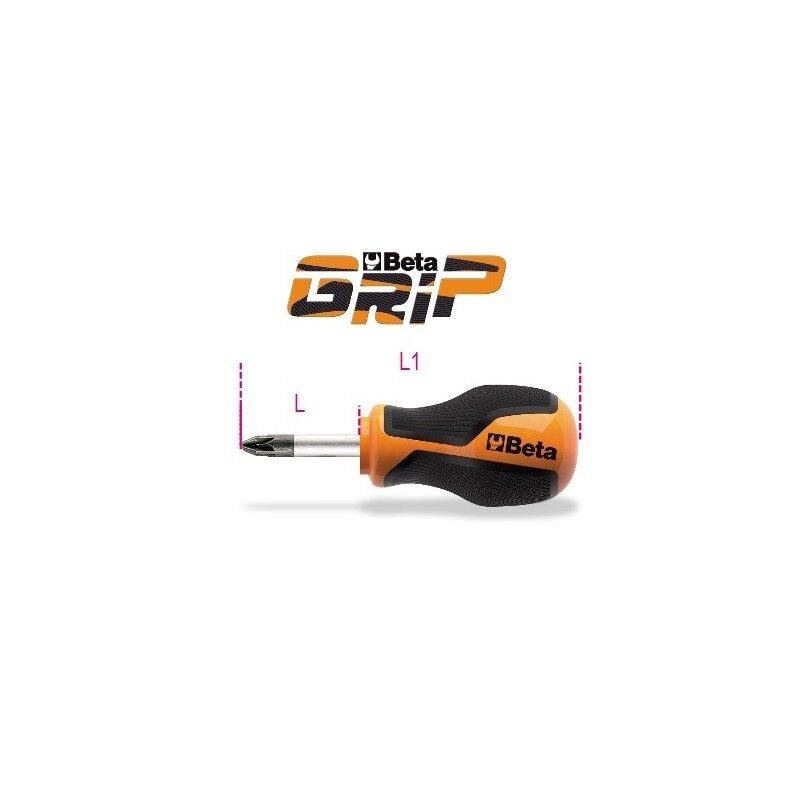 GIRAVITE PER VITI CON IMPRONTA A CROCE POZIDRIV®-SUPADRIV® PZ2 TIPO CORTISSIMO A