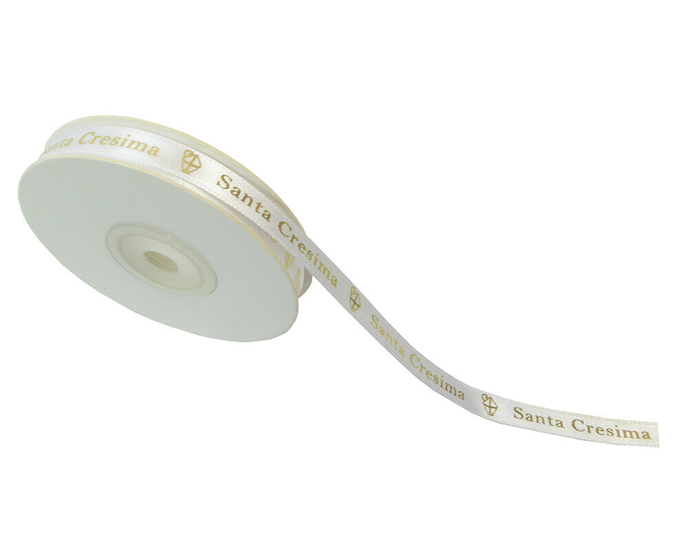 Nastro Doppio Raso Cresima Mm 10x25 Mt