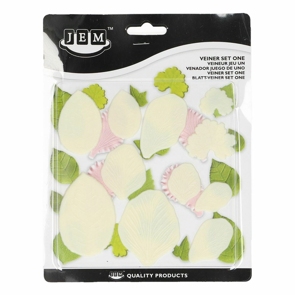 Venatore set 11 pezzi in plastica per foglie e petali JEM