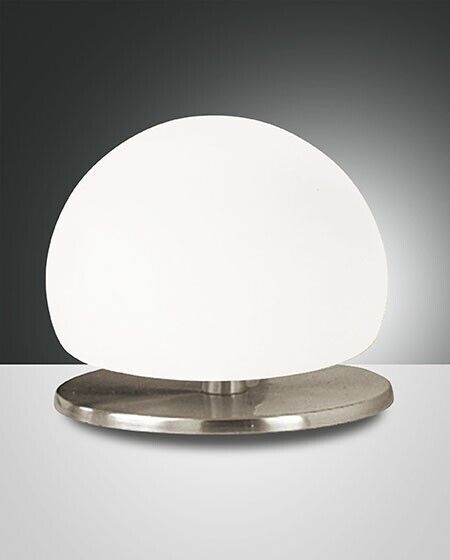Morgana lumetto LED  3w bianca con base nickel touch