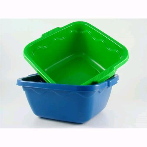 Contenitore Bacinella Quadra 38x37x16cm  In Plastica Colori Ass. 1pz 7403