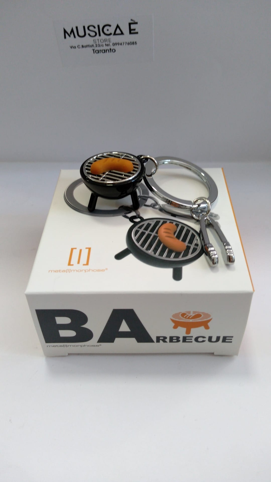 PORTACHIAVE BARBECUE ACCIAIO