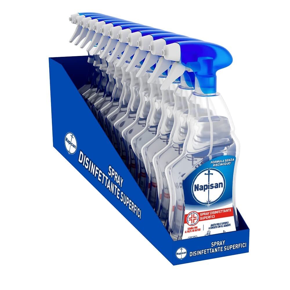 Napisan Spray Disinfettante Multisuperfici 12 x 750 ml di Disinfettante Spray