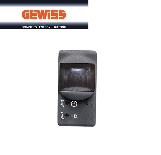 RIVELATORE MOVIMENTO RAGGI INFRAROSSI GEWISS SYSTEM BLACK GW21821