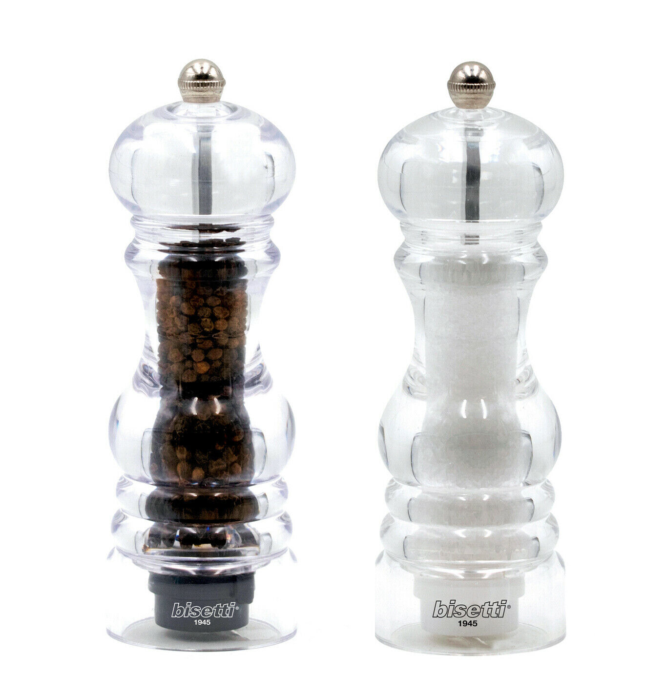 BISETTI SET MACINA SALE/PEPE "MILANO" ACRILICO 17,5