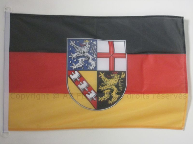 BANDIERA SAARLAND 90x60cm per esterno - BANDIERA LAND DI SAARLAND - GERMANIA 60