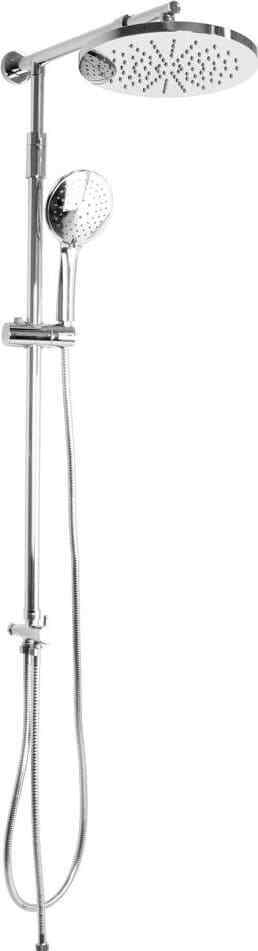 Colonna Doccia 3 Getti Soffione diametro 25 cm Cromo Idro Bric 0091CR Malibù