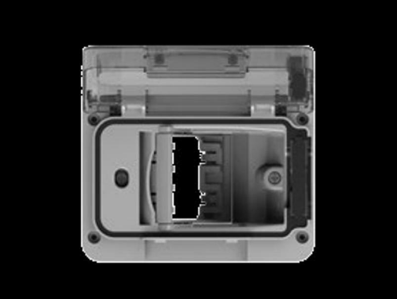 4 BOX WIDE IP55 PER SCATOLA INCASSO COLORE RAL7035 4B.W.RAL