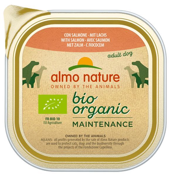 Almo Cane Daily Bio Organic Vaschetta Salmone 300gr