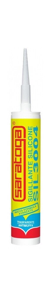 SILICONE SIGILLANTE TRASPARENTE ANTIMUFFA ACETICO MUFFA SARATOGA 280 ML SIL 3004