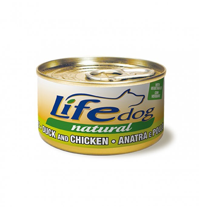 LIFE DOG NATURALE ANATRA E POLLO 90 GR