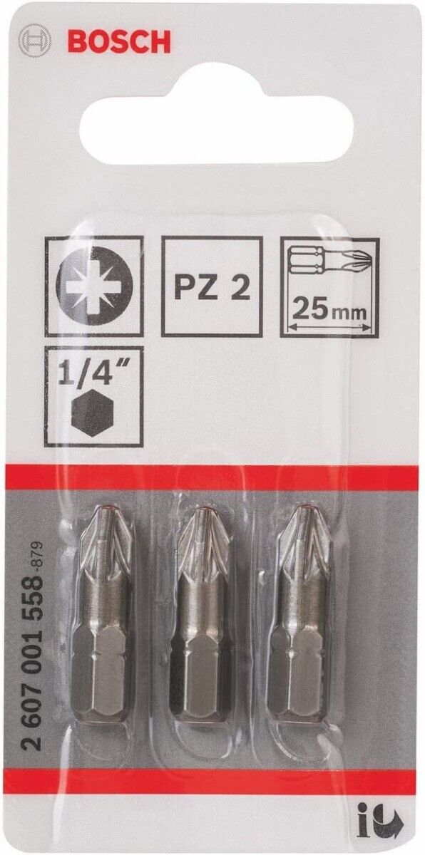 BOSCH - SET 3 BIT PZ2 25MM
