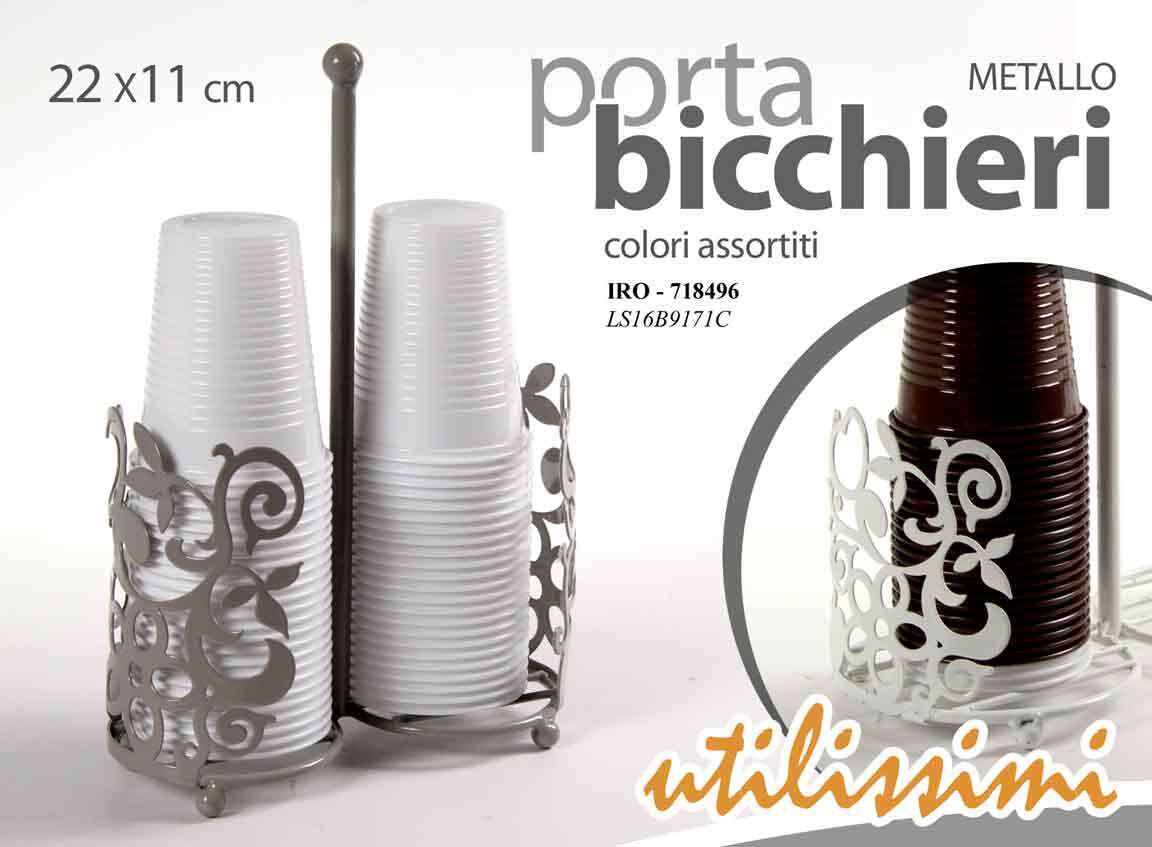 PORTABICCHIERI DA TAVOLA DOPPIO METALLO MODERNO ELEGANTE FESTE PARTY 22*11 cm